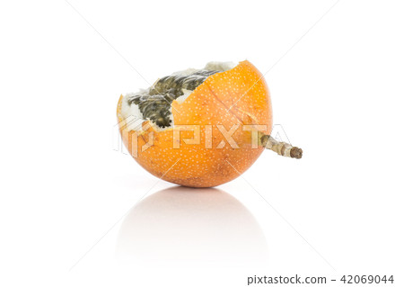 Fresh raw Grenadilla isolated on white Fresh raw Grenadilla isolated on white 42069044