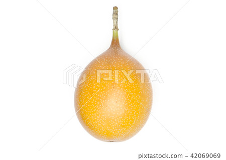 Fresh raw Grenadilla isolated on white Fresh raw Grenadilla isolated on white 42069069