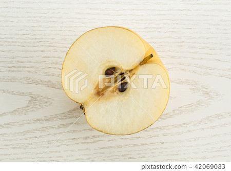 Fresh Nashi golden pear isolated on white Fresh Nashi golden pear isolated on white 42069083