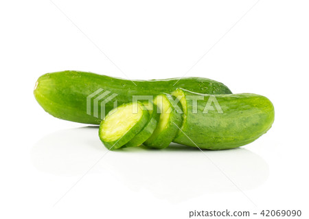 Fresh raw mini cucumber isolated on white 42069090