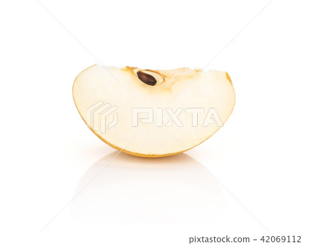 Fresh Nashi golden pear isolated on white Fresh Nashi golden pear isolated on white 42069112