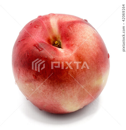 Fresh nectarine isolated on white Fresh nectarine isolated on white 42069164