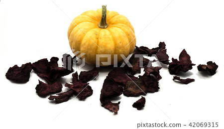 Orange pumpkin isolated on white Orange pumpkin isolated on white 42069315