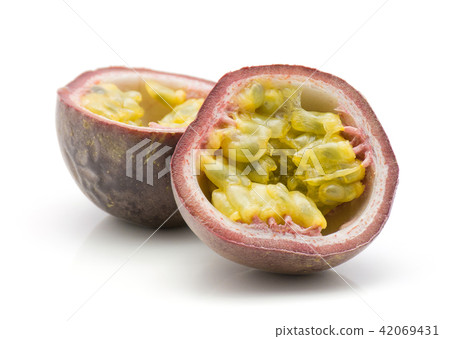 Fresh passion fruit isolated on white Fresh passion fruit isolated on white 42069431
