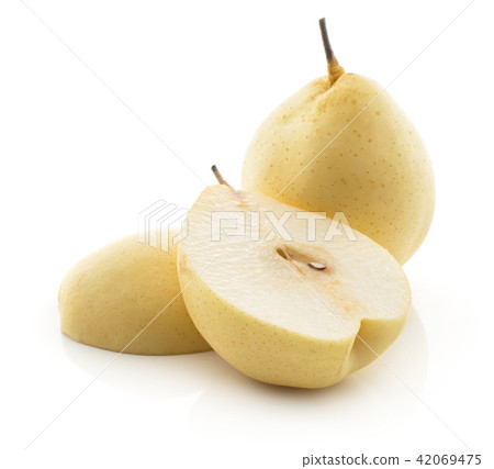 Fresh Nashi Pear isolated on white 42069475