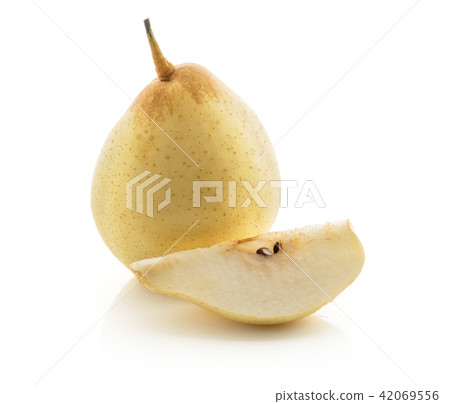 Fresh Nashi Pear isolated on white 42069556
