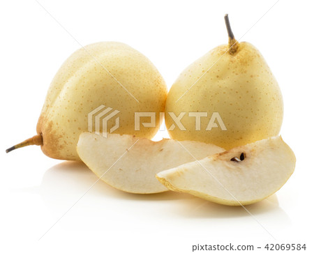 Fresh Nashi Pear isolated on white 42069584