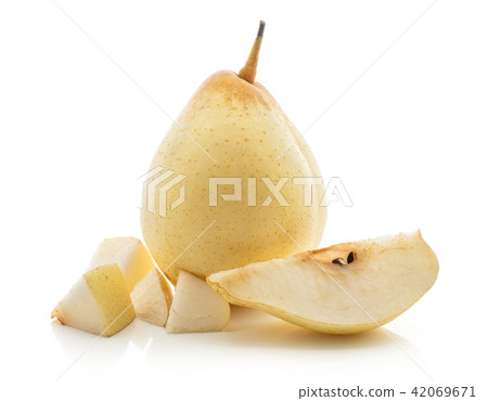 Fresh Nashi Pear isolated on white 42069671