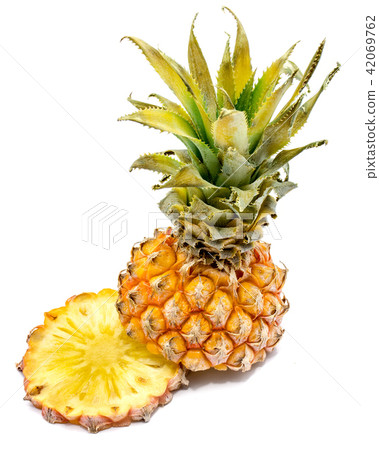 Fresh pineapple isolated on white 42069762