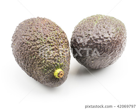 Fresh purple avocado isolated on white Fresh purple avocado isolated on white 42069797