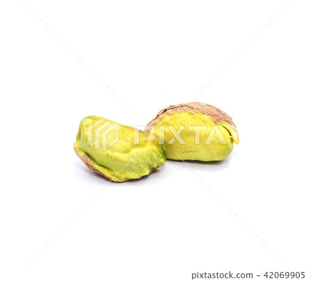 Salted pistachio isolated on white Salted pistachio isolated on white 42069905