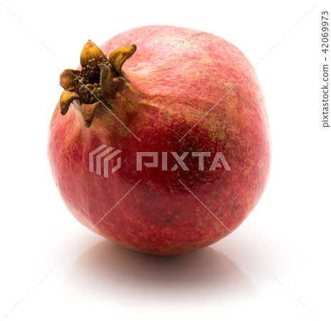 Fresh pomegranate isolated on white 42069973