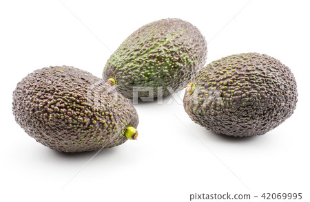 Fresh purple avocado isolated on white 42069995