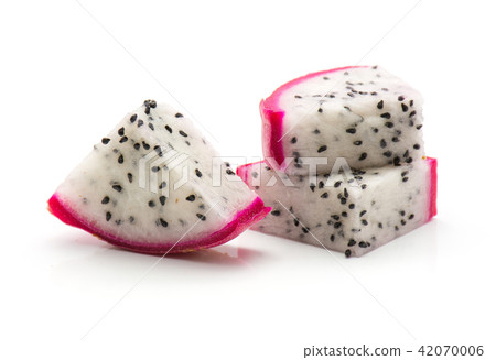 Fresh raw pitahaya isolated on white 42070006