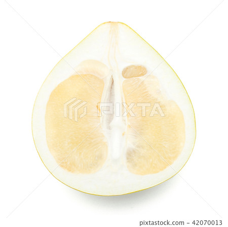 Fresh raw pamelo isolated on white 42070013