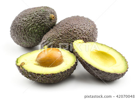 Fresh purple avocado isolated on white 42070048