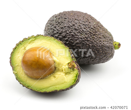 Fresh purple avocado isolated on white 42070071