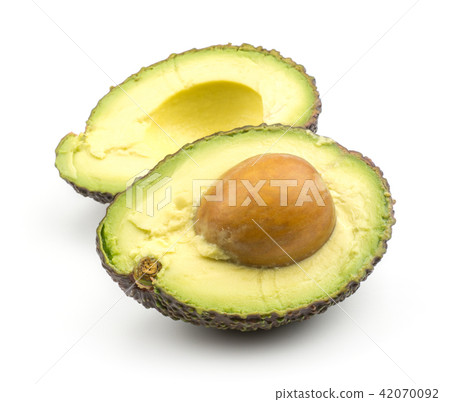 Fresh purple avocado isolated on white Fresh purple avocado isolated on white 42070092