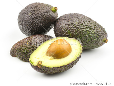 Fresh purple avocado isolated on white 42070108