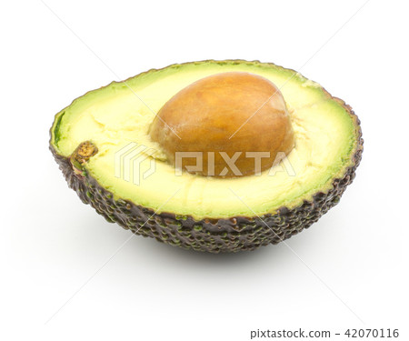 Fresh purple avocado isolated on white 42070116