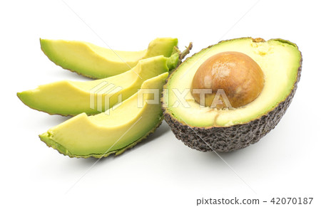 Fresh purple avocado isolated on white 42070187