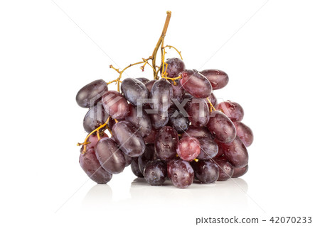 Raw fresh red globe grape isolated on white Raw fresh red globe grape isolated on white 42070233