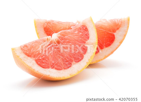 Red grapefruit isolated on white Red grapefruit isolated on white 42070355