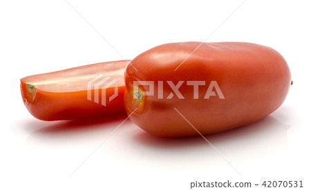 Fresh san marzano tomato isolated on white Fresh san marzano tomato isolated on white 42070531