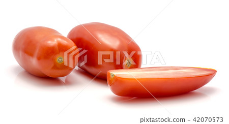 Fresh san marzano tomato isolated on white Fresh san marzano tomato isolated on white 42070573