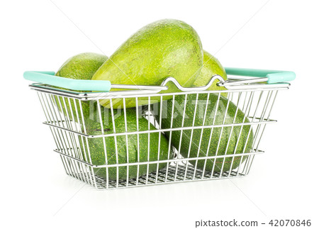 fresh Raw smooth avocado isolated on white fresh Raw smooth avocado isolated on white 42070846