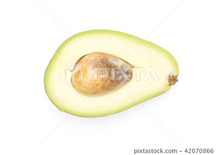 fresh Raw smooth avocado isolated on white fresh Raw smooth avocado isolated on white 42070866