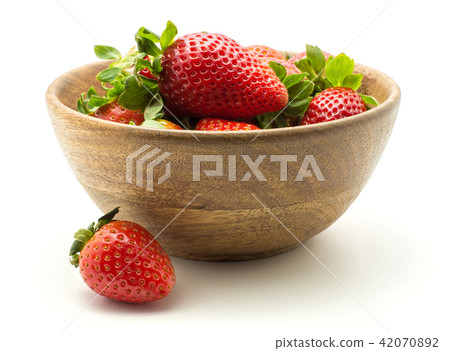 Fresh Strawberry isolated on white Fresh Strawberry isolated on white 42070892
