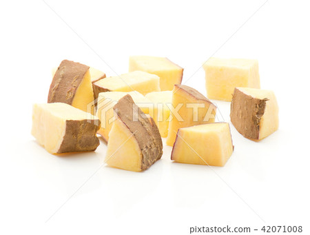 Fresh raw sweet potato isolated on white Fresh raw sweet potato isolated on white 42071008