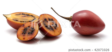 Fresh raw tamarillo isolated on white Fresh raw tamarillo isolated on white 42071026