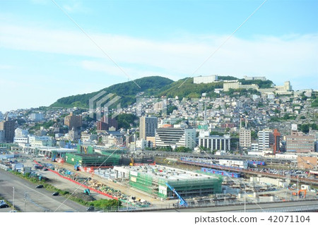 Nagasaki station under redevelopment 42071104