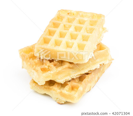 Fresh Waffle isolated on white Fresh Waffle isolated on white 42071304