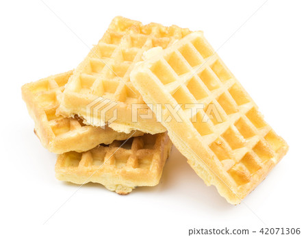 Fresh Waffle isolated on white 42071306