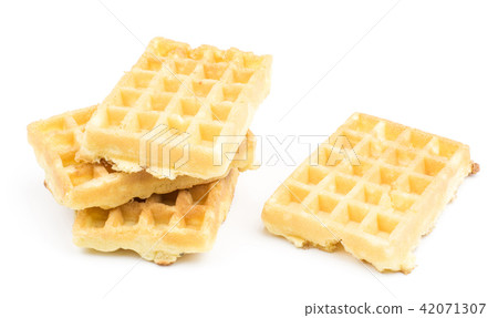 Fresh Waffle isolated on white Fresh Waffle isolated on white 42071307