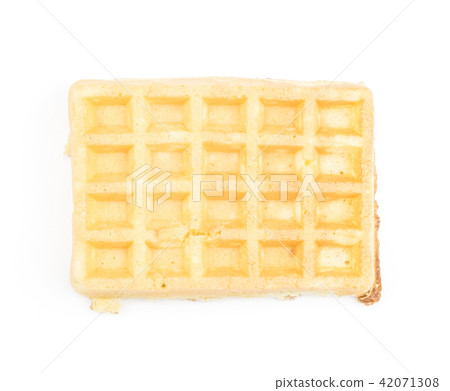 Fresh Waffle isolated on white Fresh Waffle isolated on white 42071308