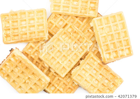 Fresh Waffle isolated on white Fresh Waffle isolated on white 42071379