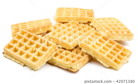 Fresh Waffle isolated on white Fresh Waffle isolated on white 42071380