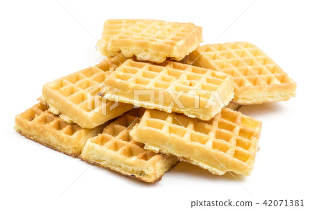 Fresh Waffle isolated on white Fresh Waffle isolated on white 42071381