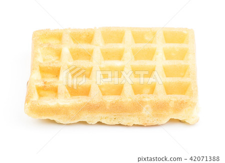 Fresh Waffle isolated on white Fresh Waffle isolated on white 42071388