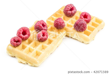 Fresh Waffle isolated on white Fresh Waffle isolated on white 42071389