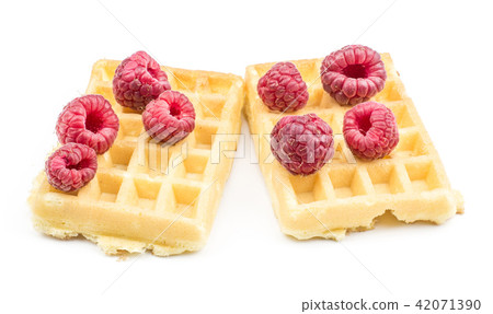 Fresh Waffle isolated on white Fresh Waffle isolated on white 42071390
