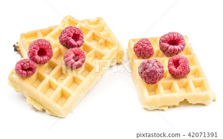 Fresh Waffle isolated on white Fresh Waffle isolated on white 42071391