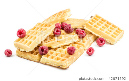 Fresh Waffle isolated on white 42071392