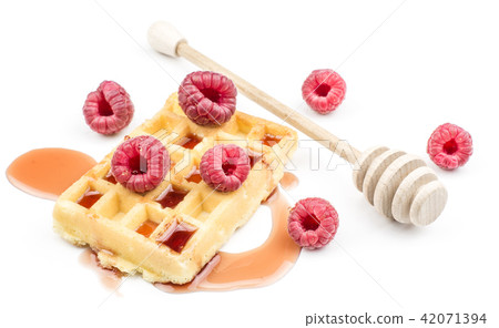 Fresh Waffle isolated on white 42071394