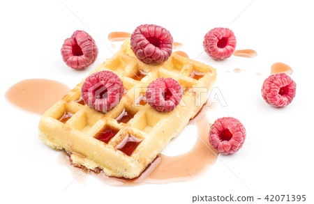 Fresh Waffle isolated on white Fresh Waffle isolated on white 42071395