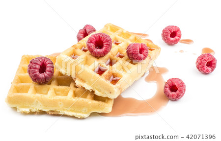 Fresh Waffle isolated on white 42071396